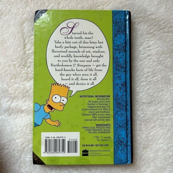BART Simpsons Guide to life by Matt Groening book - Picture 2 of 4